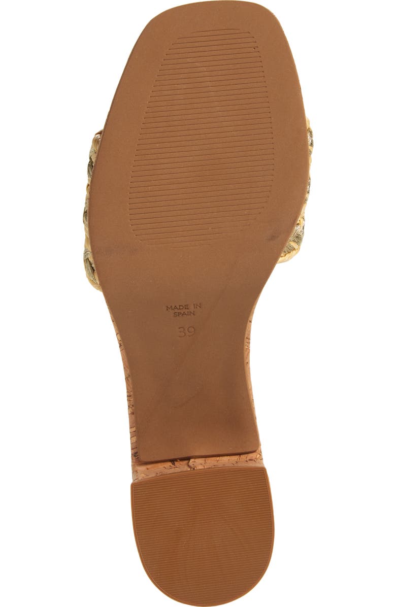 André Assous Cypress Raffia Platform Slide Sandal, Alternate, color,