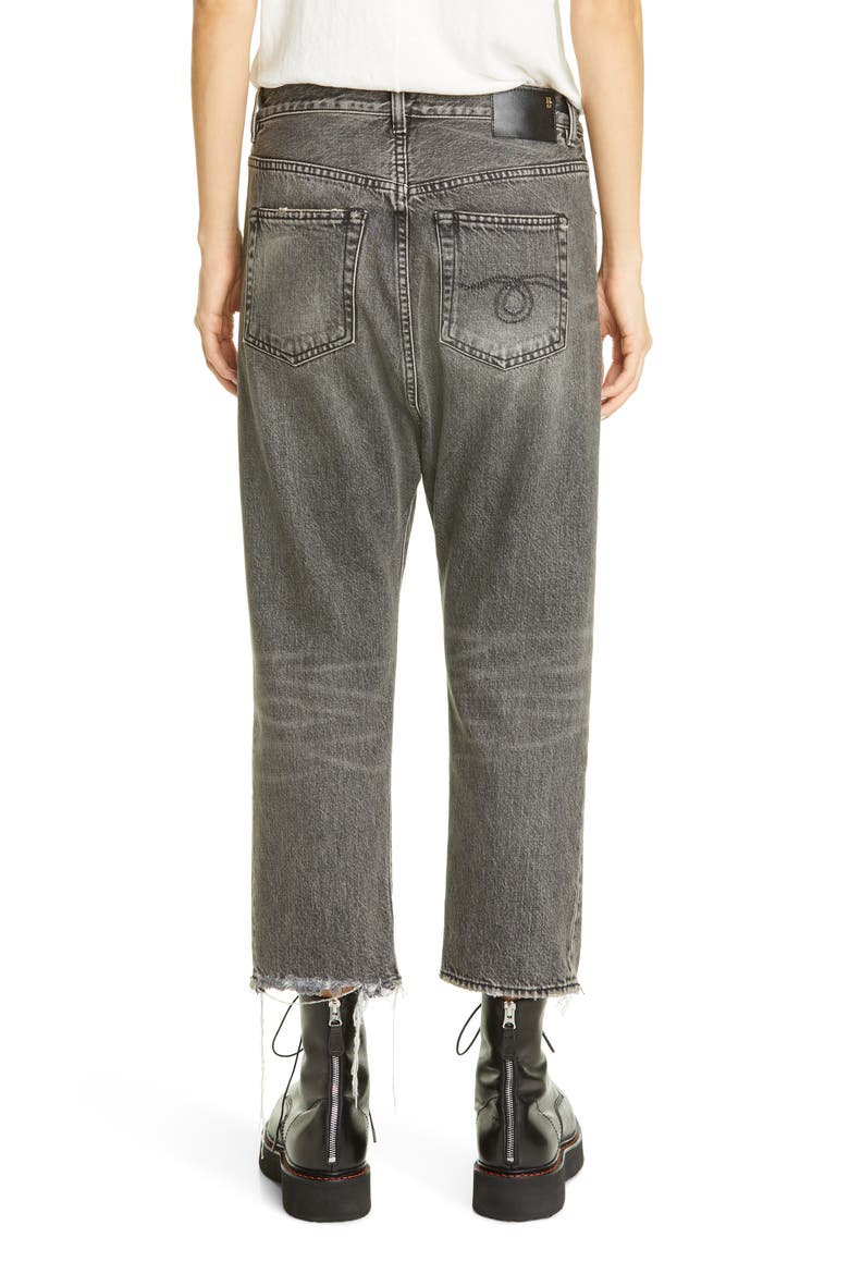Tailored Drop Crotch Jeans, Alternate, color, LEYTON BLACK
