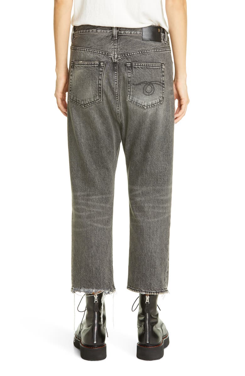 R13 Tailored Drop Crotch Jeans, Alternate, color,