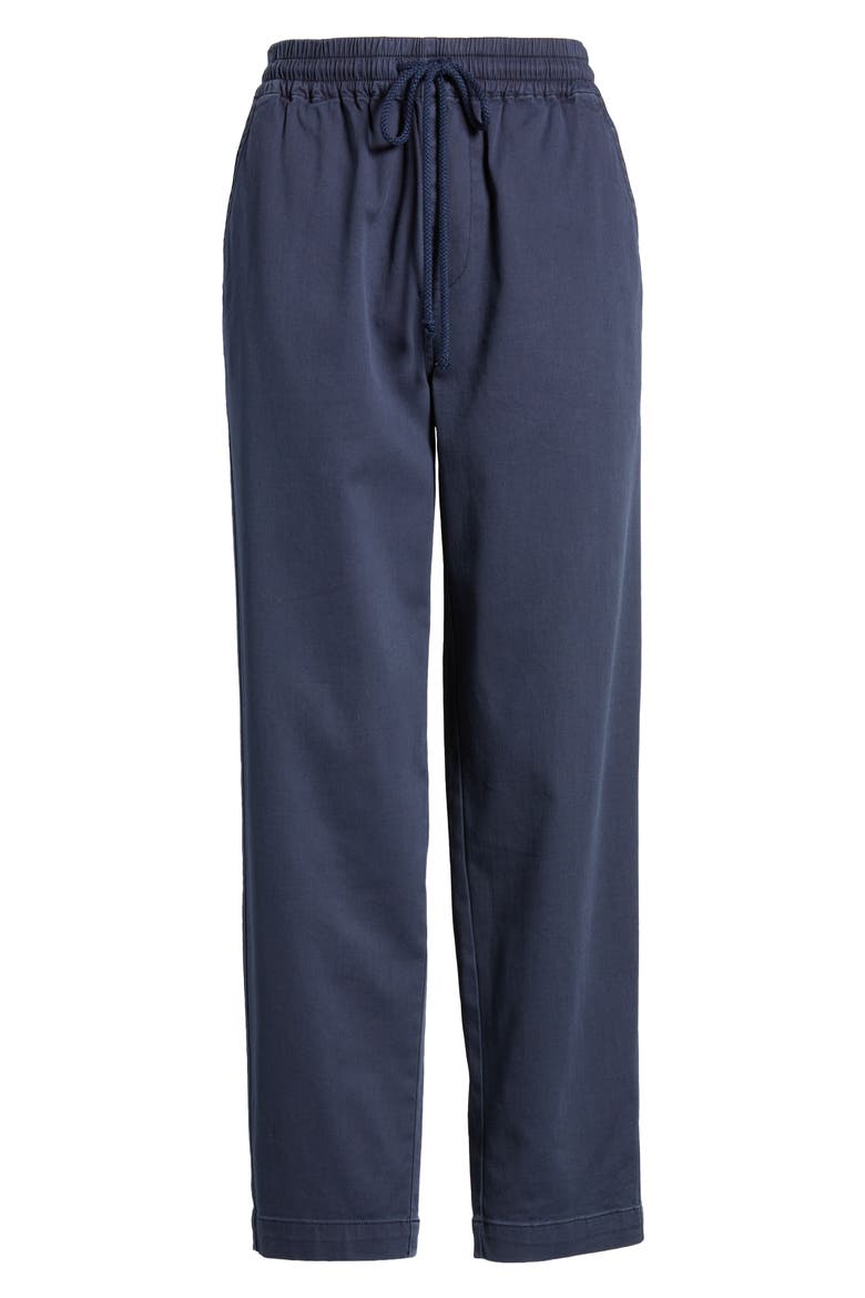 Essential Organic Cotton Blend Drawstring Pants, Alternate, color, NAVY