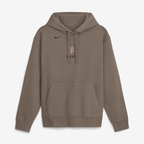 Men's Nike  Brown San Francisco Giants Fashion Club Pullover Hoodie