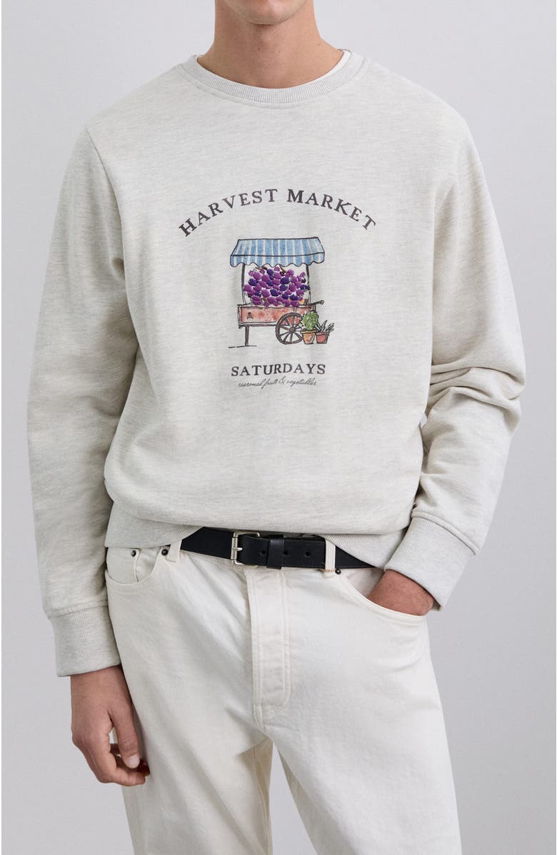 Scalpers Market Emb Sweater, Main, color, Beigemelange