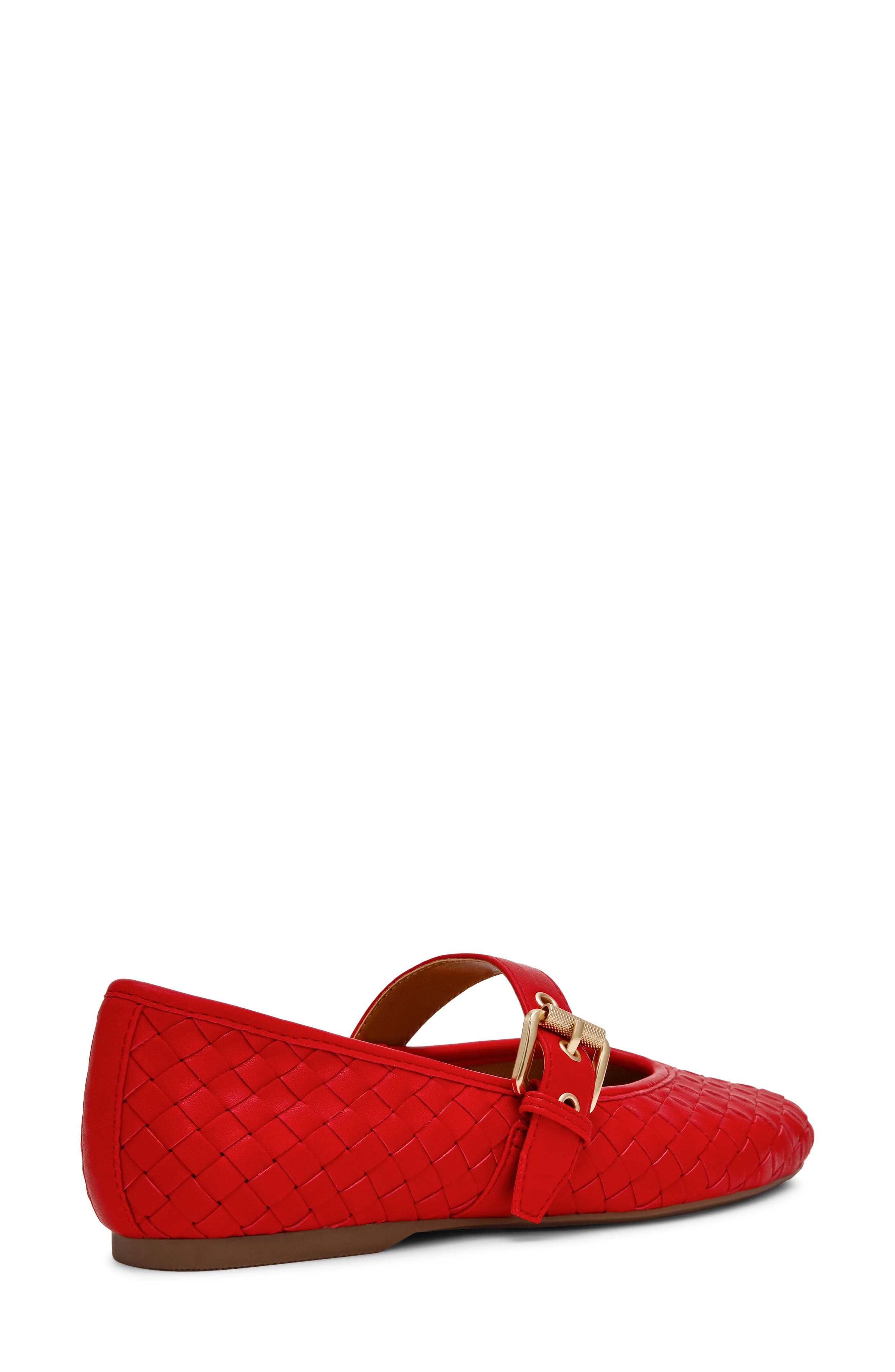 Mulaney Woven Mary Jane Flat, Alternate, color, RED