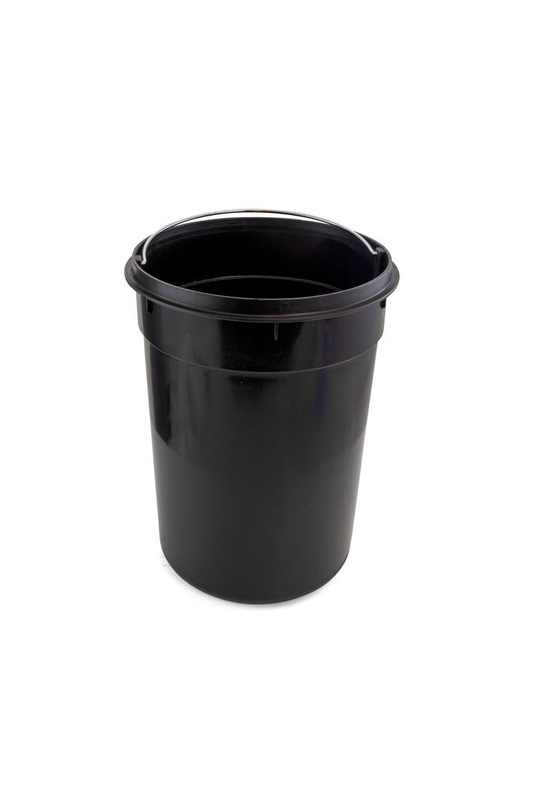 3 Gallon Grey and Copper Soft Pedal Trash Bin, Alternate, color, Black