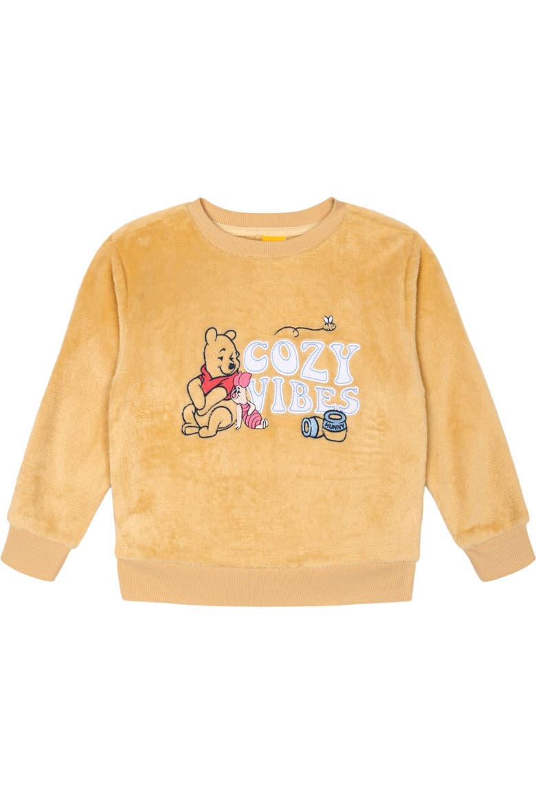 Winnie the Pooh 2-Piece Fleece Sweatshirt and Pants Set, Alternate, color, Camel Pooh Piglet