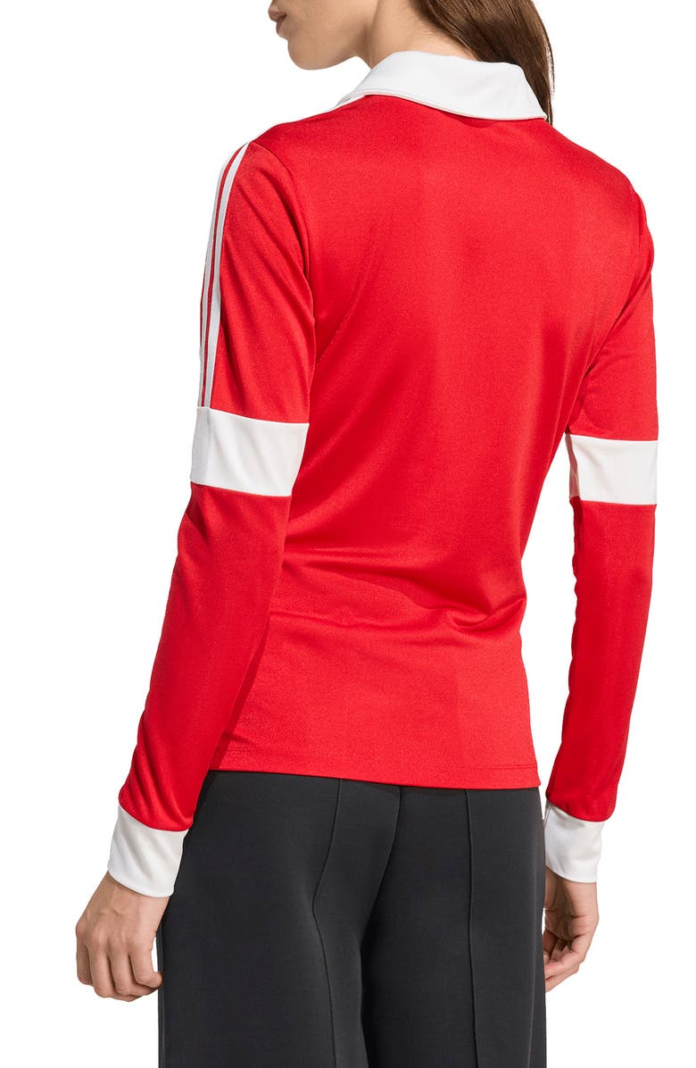 adidas Graphic Long Sleeve Football Jersey, Alternate, color, Better Scarlet
