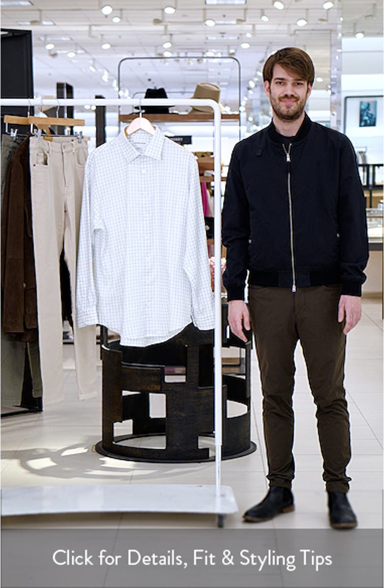 Premium Non-Iron Traditional Fit Windowpane Check Dress Shirt, sales video thumbnail