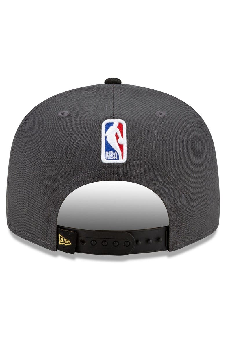 New Era Men's New Era Gray/Black Milwaukee Bucks 2021 NBA Finals Champions Locker Room 9FIFTY Snapback Adjustable Hat, Alternate, color,