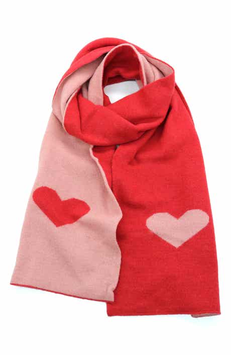 Lambswool Blend Heart Scarf