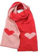Portolano Lambswool Blend Heart Scarf
