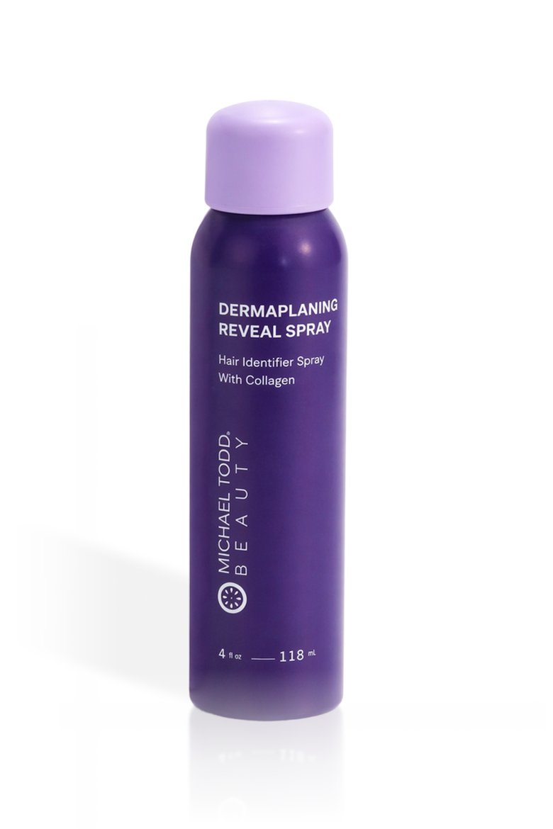 Sonicsmooth Hair Identifier Spray for Dermaplaning, Main, color, Shade between blue and red.