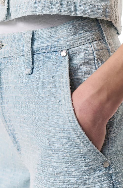 RAG & BONE RAG & BONE SOFIE TEXTURED HIGH WAIST WIDE LEG TROUSER JEANS