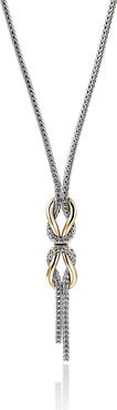 John Hardy Infinite Love Knot 14k Gold & Sterling Silver Pendant Necklace