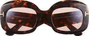 TOM FORD 53mm Square Sunglasses