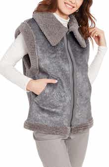 Frye Water Resistant Faux Shearling Vest