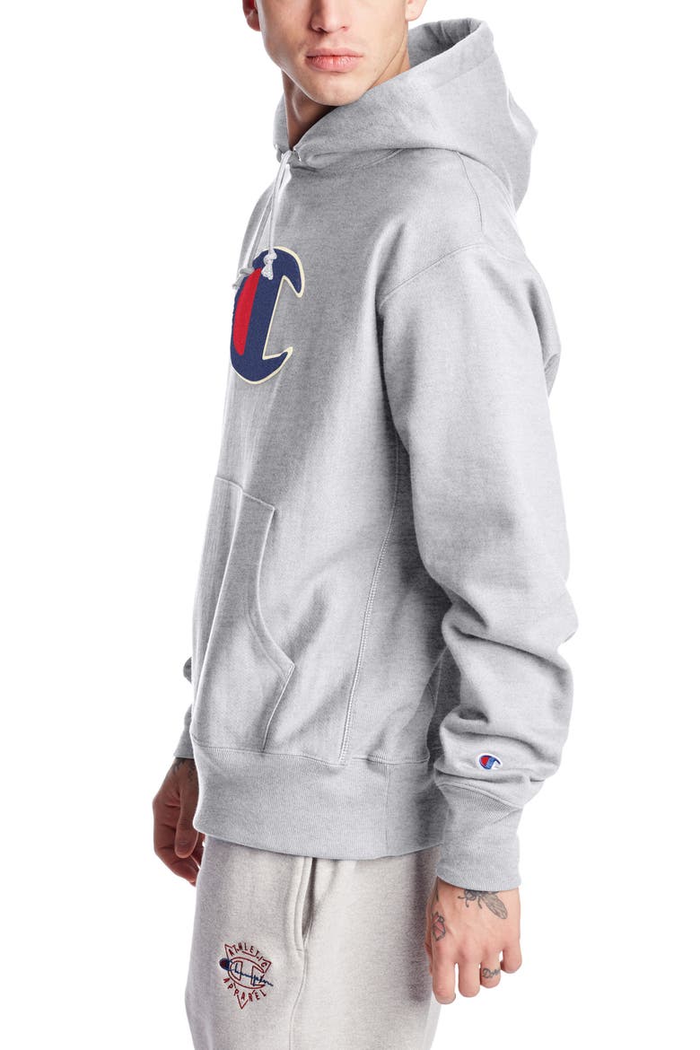 Reverse Weave® Hoodie, Alternate, color, OXFORD GRAY