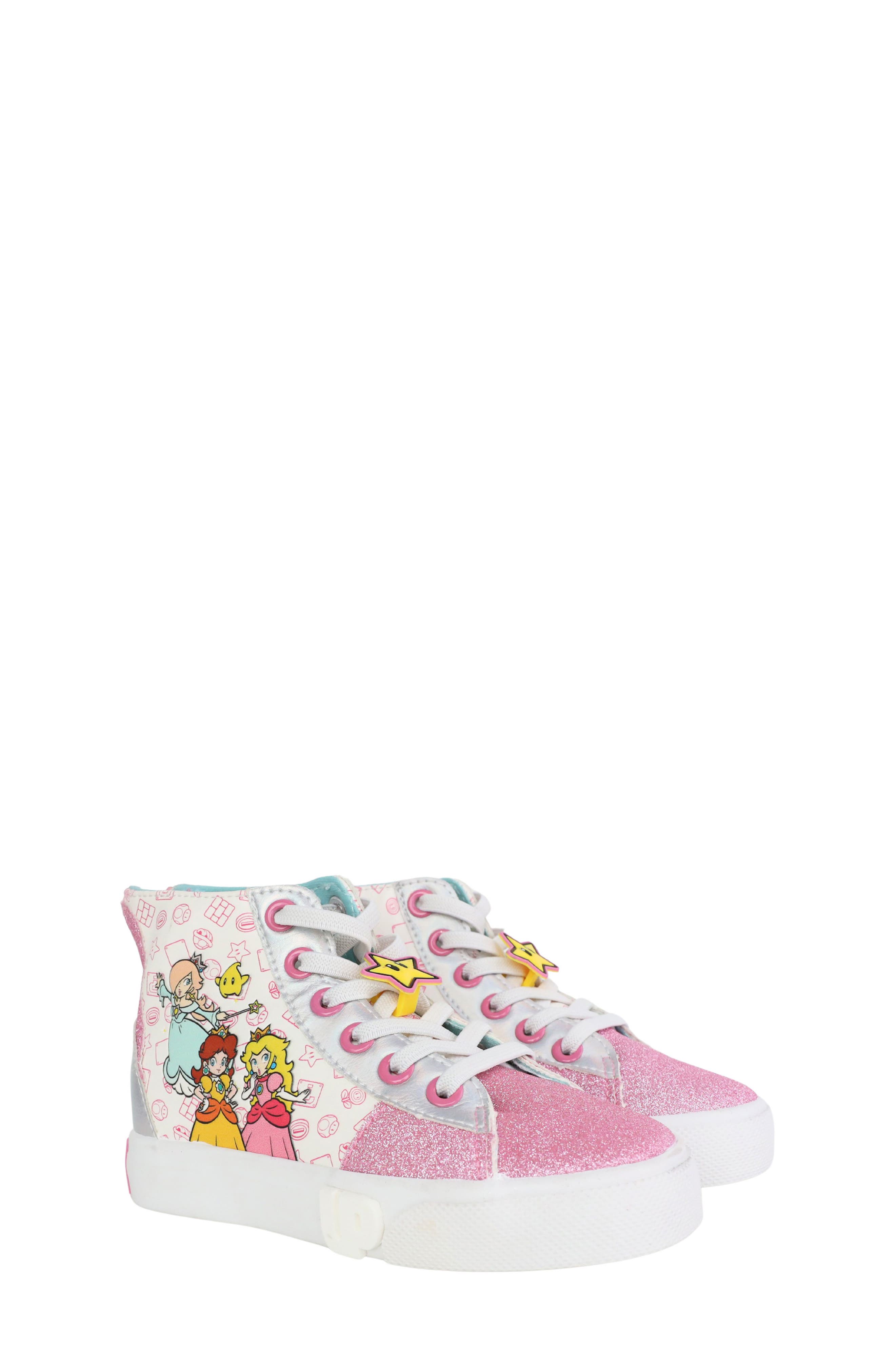 Ground Up Kids' Nintendo Princess High Top Sneaker, Main, color, 