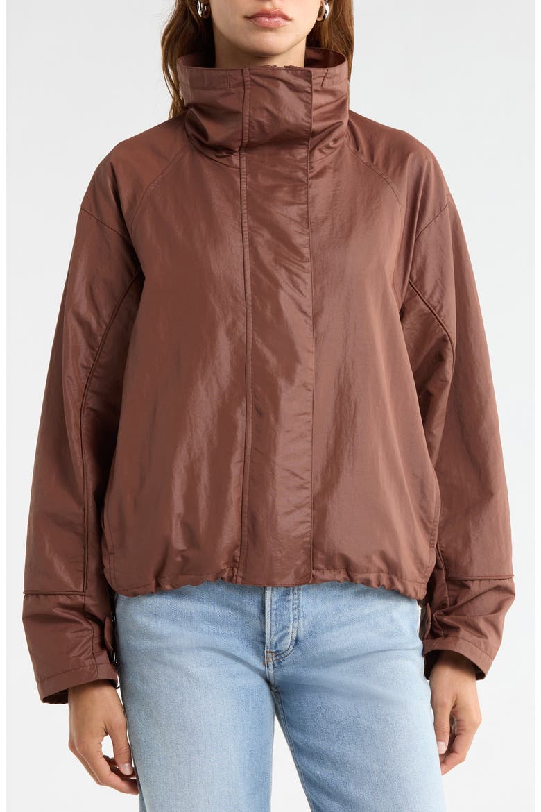 Shoreline Windbreaker Jacket, Main, color, CHOCOLATE