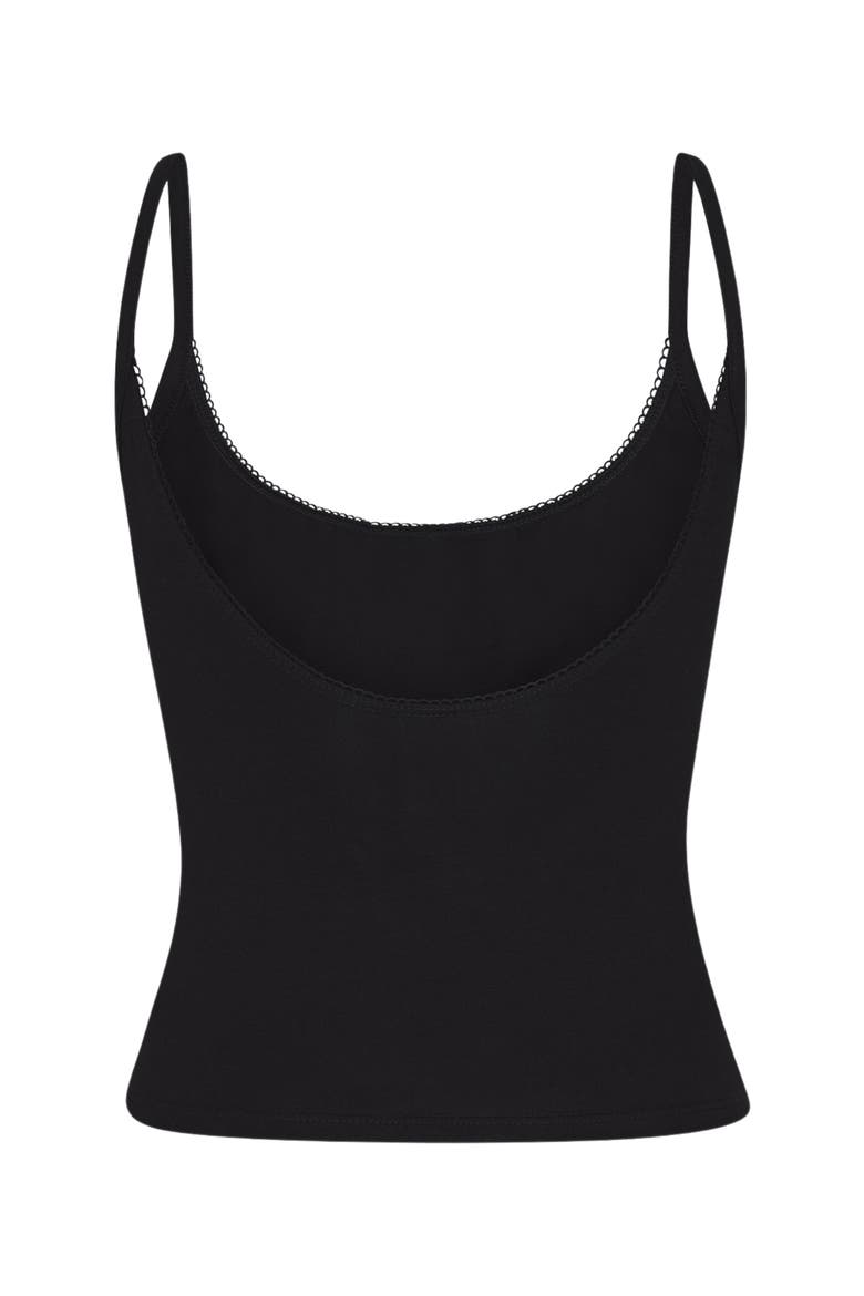 Scoop Back Cami, Alternate, color, Onyx