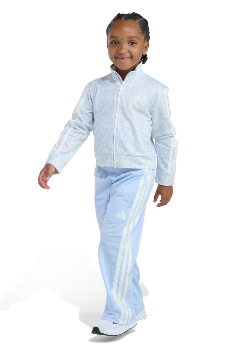 adidas Kids' Recycled Polyester Track Jacket & Pants Set, Alternate, color, Crystal Sky