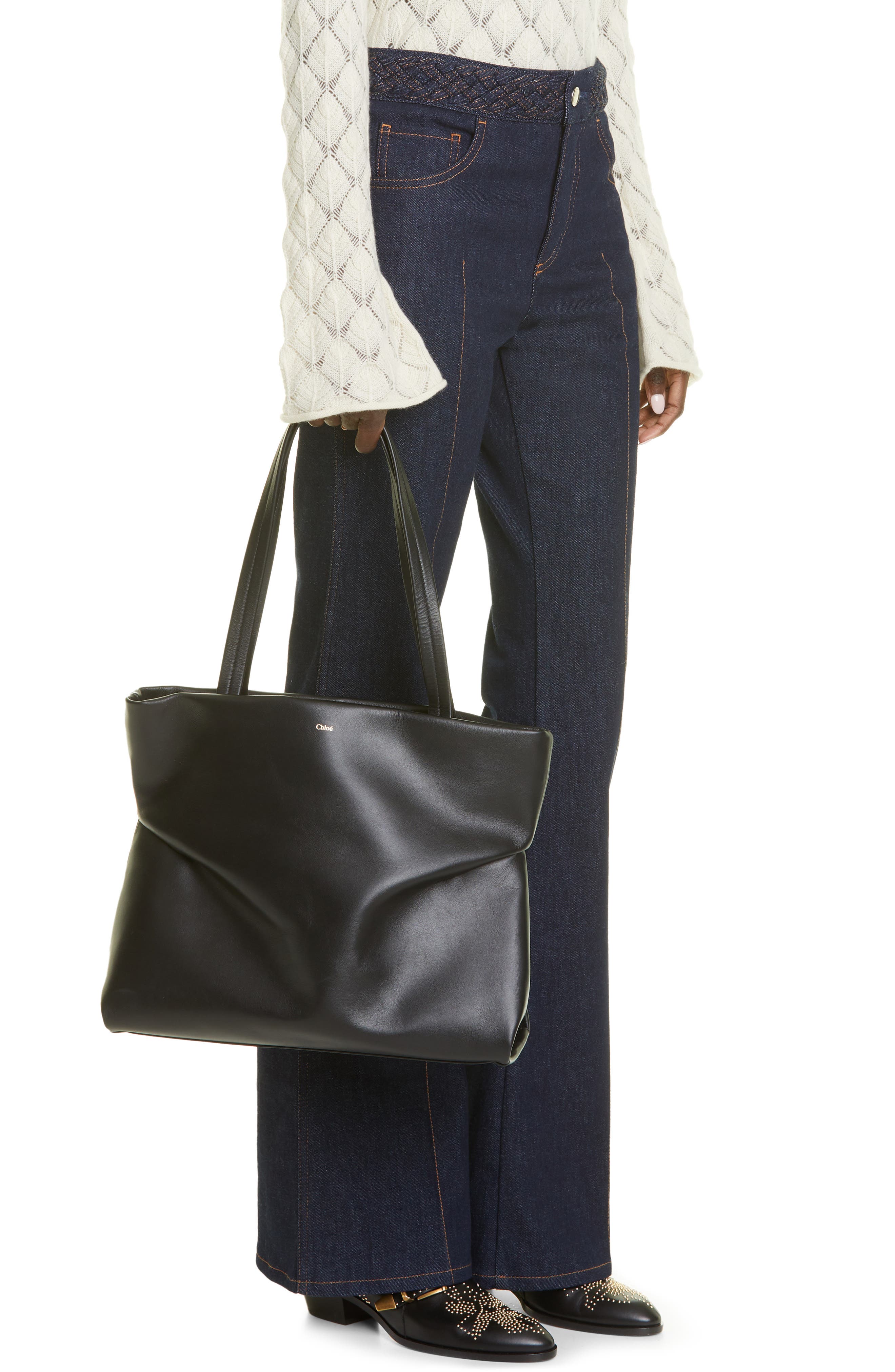 Chloé Judy Leather East/West Tote, Alternate, color, 