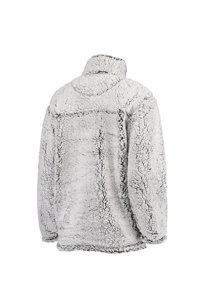Women's G-III 4Her by Carl Banks Gray Seattle Kraken Sherpa Quarter-Zip Jacket, Alternate, color, Gray