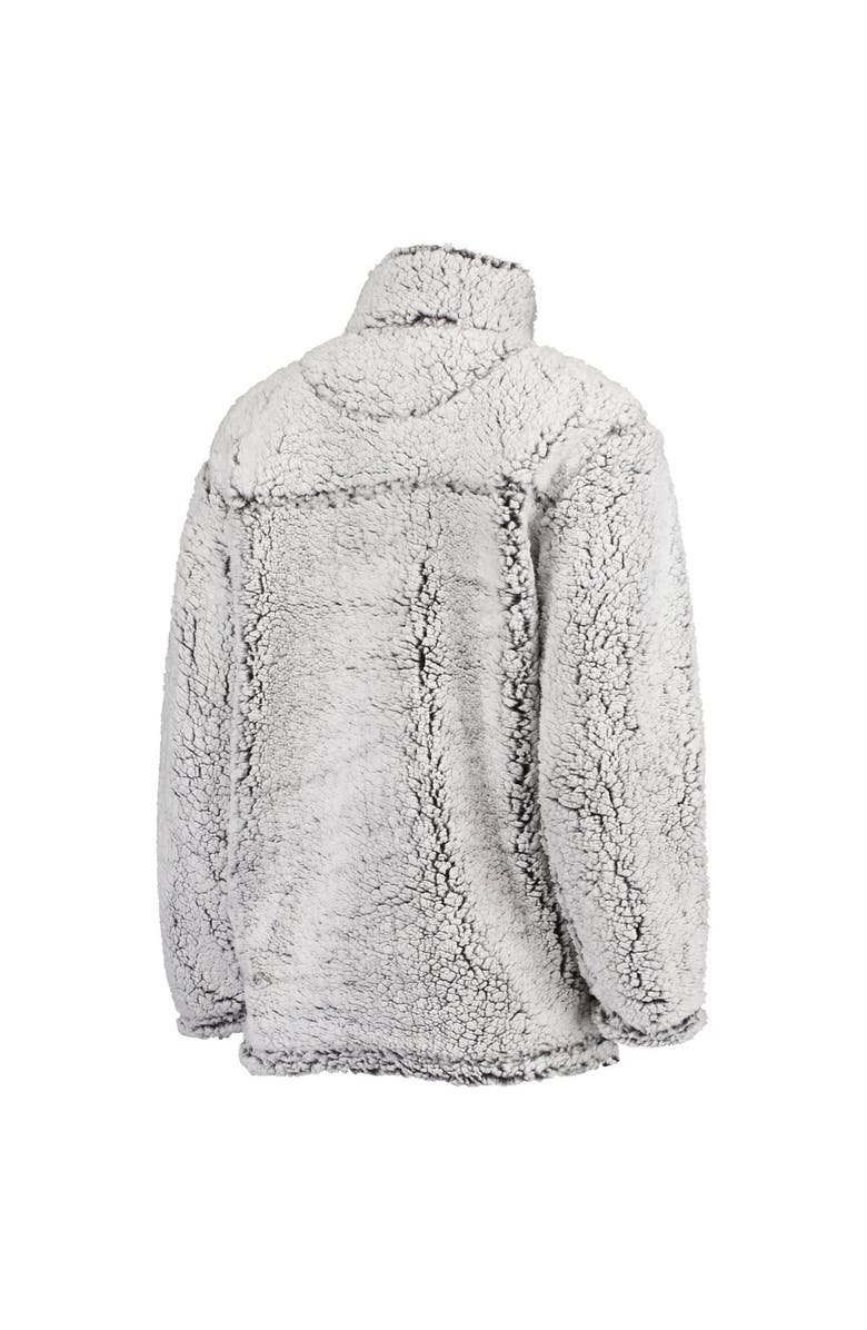 G-III 4HER BY CARL BANKS Women's G-III 4Her by Carl Banks Gray Seattle Kraken Sherpa Quarter-Zip Jacket, Alternate, color, Gray