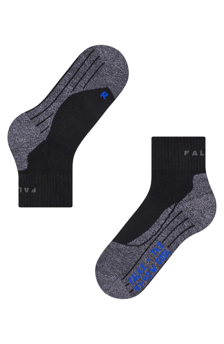 Falke TK2 Explore Cool Short Hiking Socks, Alternate, color, Black-Mix