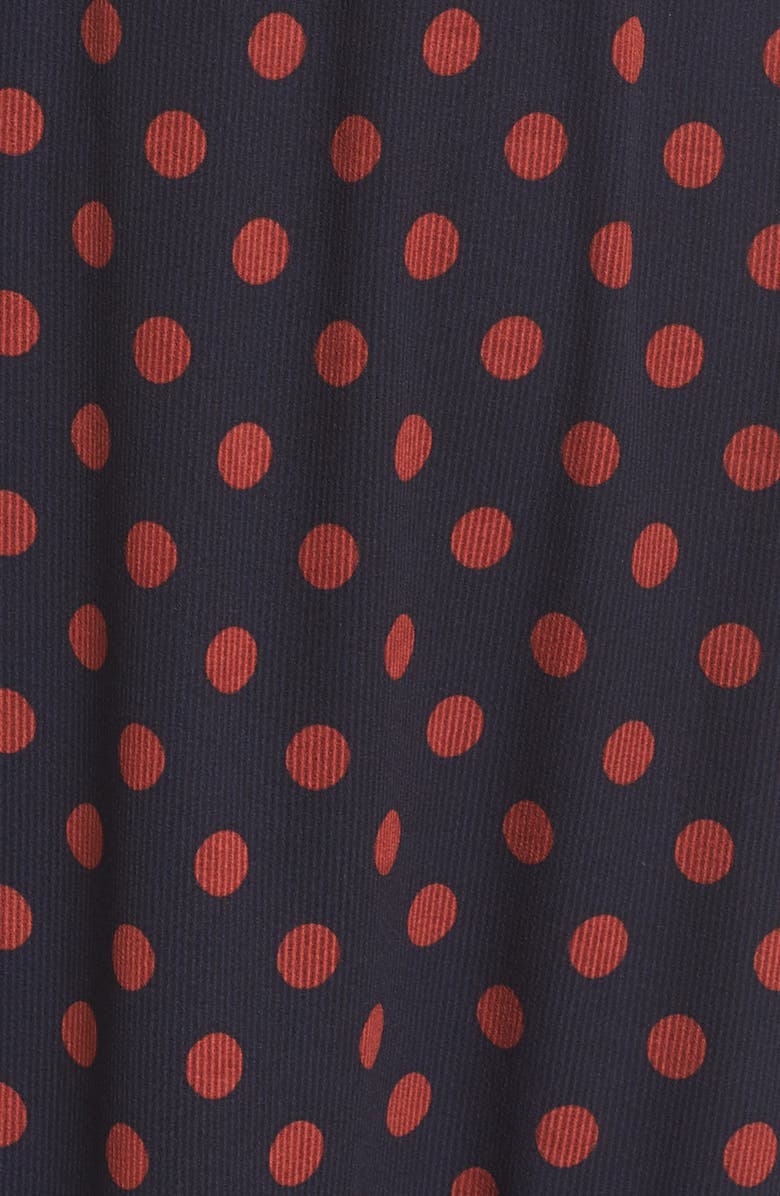 NSR Dot Ruffle Maxi Dress, Alternate, color, 