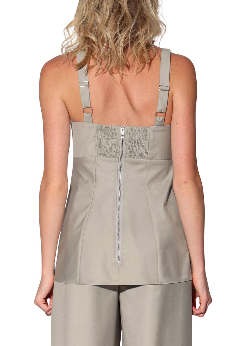 Cassie Sweetheart Neck Top, Alternate, color, PALE SAGE