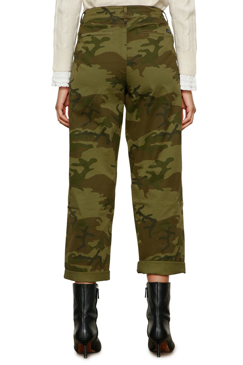 Boyfriend Cruiser Barrel Twill Pants, Alternate, color, RAMBLER CAMO GREEN