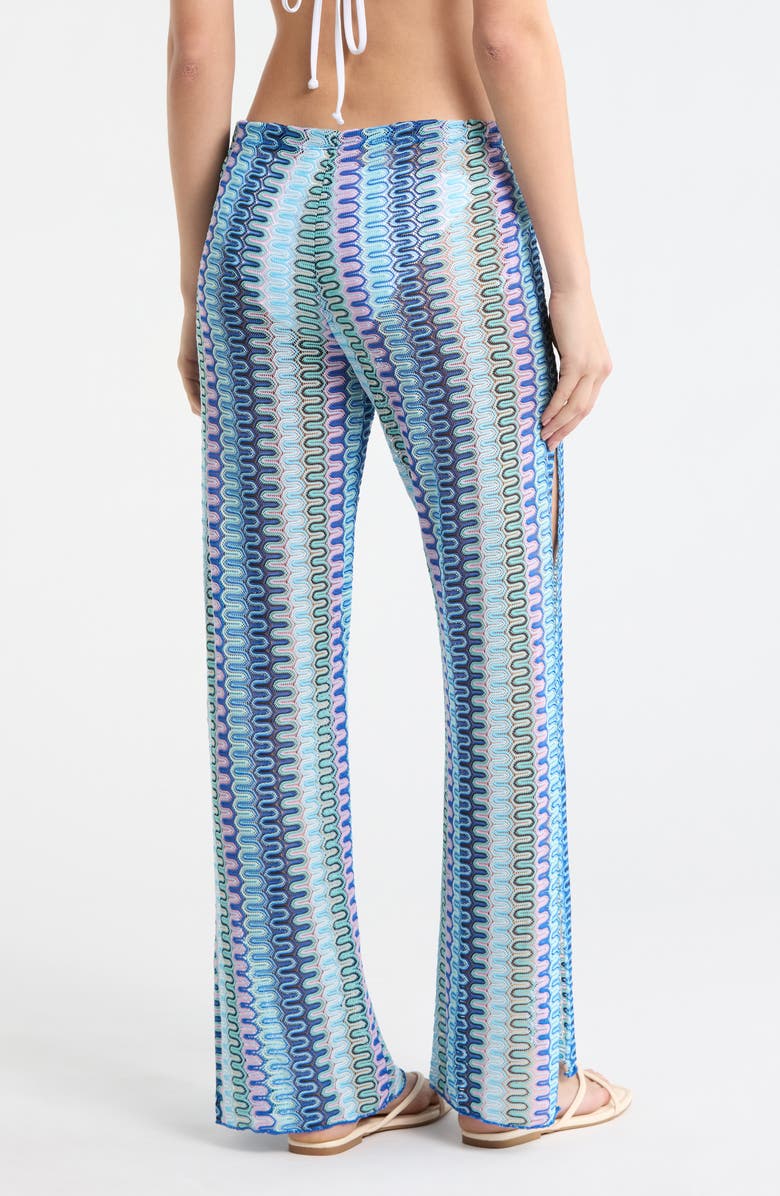 Becca Tivoli Metallic Cover-Up Pants, Alternate, color, Lapis Multi