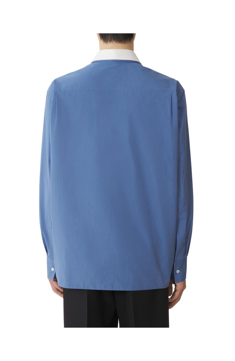 Lanvin Oversized Cotton Poplin Shirt, Alternate, color, Jeanne Blue
