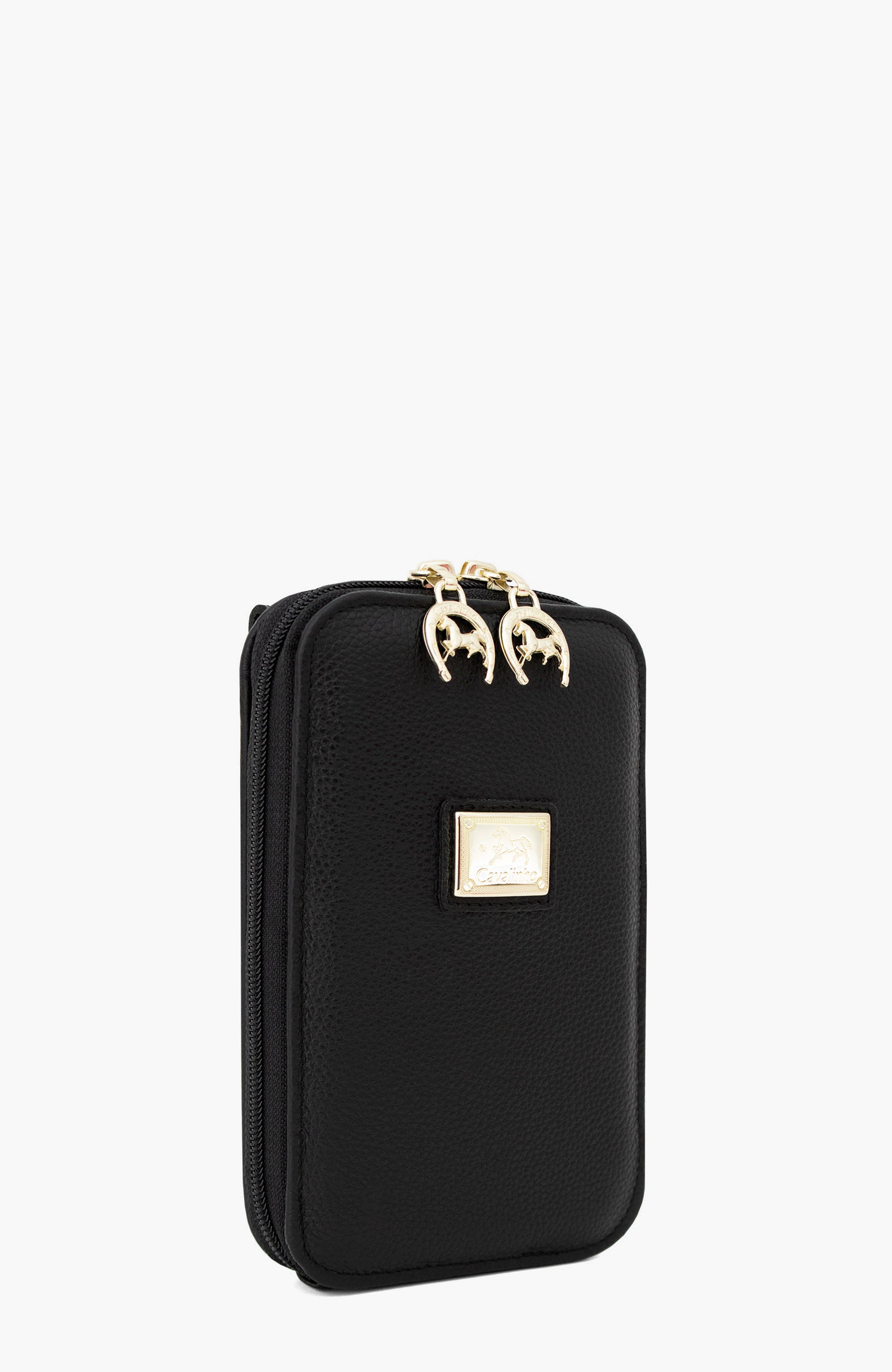 Muse Leather Phone Crossbody Bag 278, Alternate, color, Black