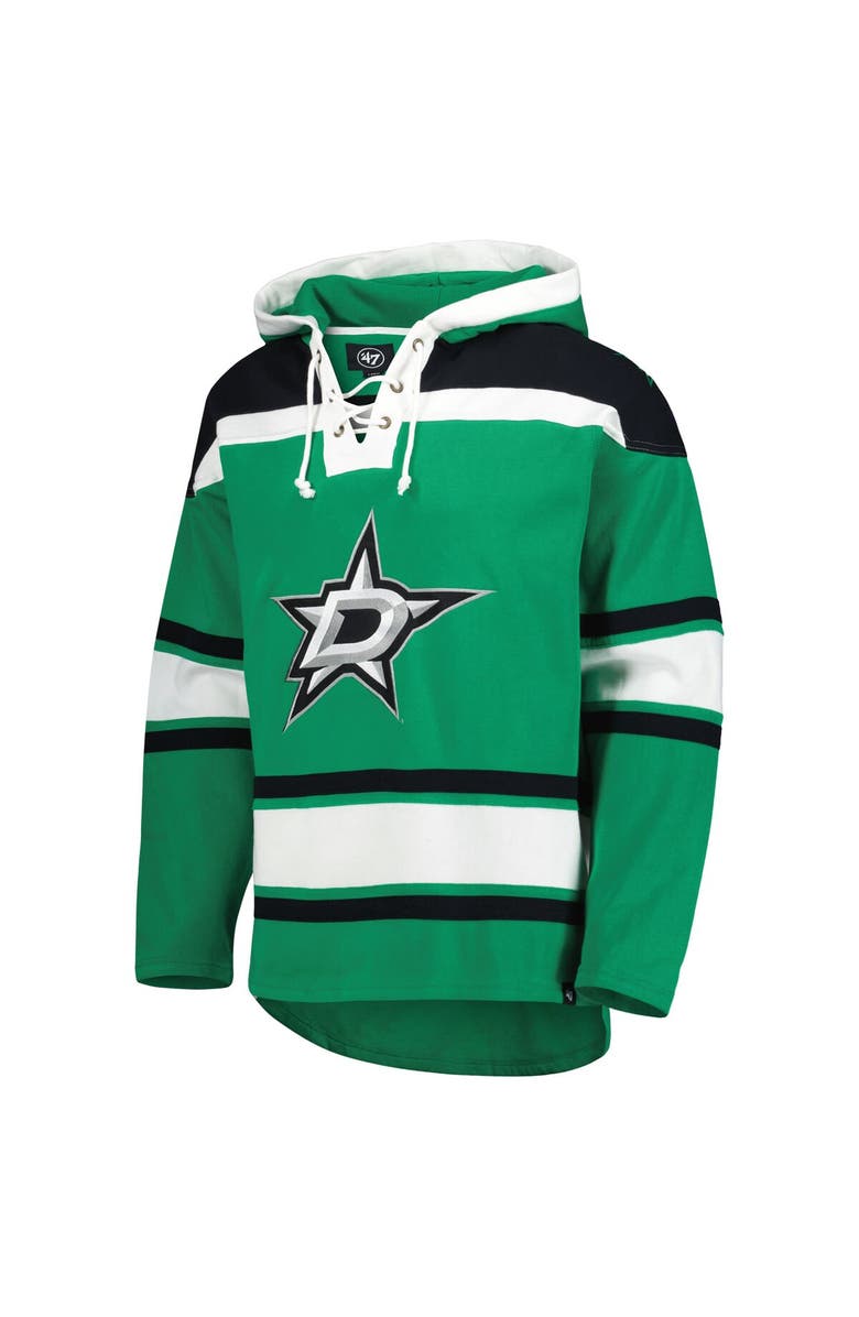 '47 Men's '47 Kelly Green Dallas Stars Superior Lacer Pullover Hoodie, Alternate, color,