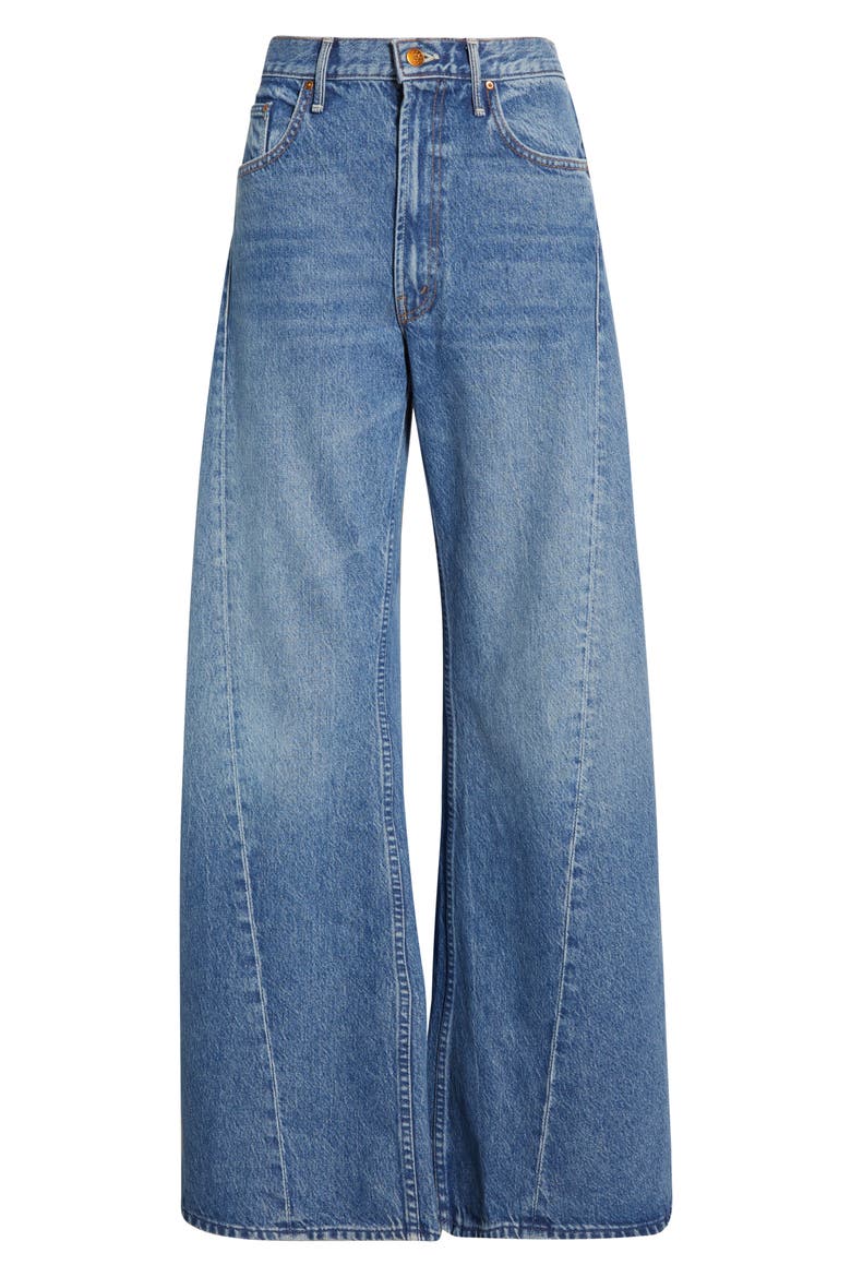 Lemon Twist High Waist Wide Leg Jeans, Alternate, color, ROLLING IN THE DOUGH