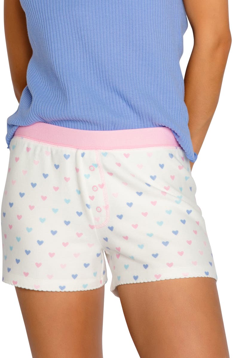 PJ Salvage Mad Love Pajama Shorts, Main, color,