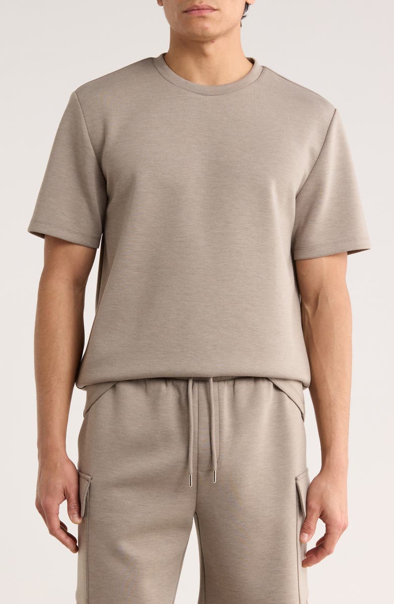 TRUTH Scuba Knit Crewneck T-Shirt, Main, color, Taupe