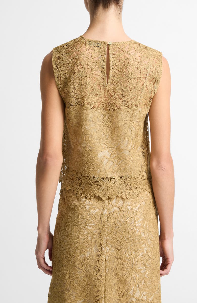 Vince Lace Shell, Alternate, color, Soft Gold