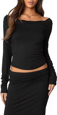 EDIKTED Johanna Long Sleeve Top