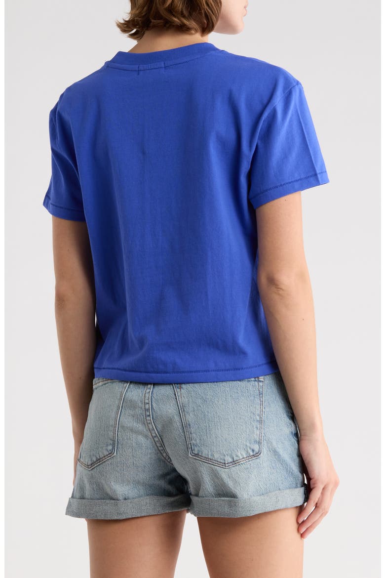 Jamie Crop Graphic T-Shirt, Alternate, color, DAZZLING BLUE LAKE BOUND