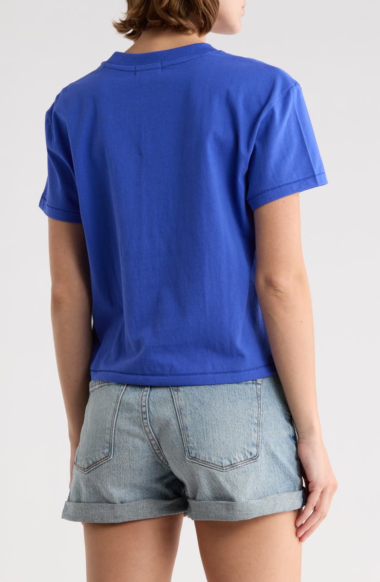 Wildfox Jamie Crop Graphic T-Shirt, Alternate, color, Dazzling Blue Lake Bound