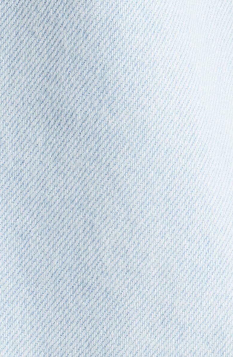 WAYF Joan Denim Minidress, Alternate, color, Light Wash