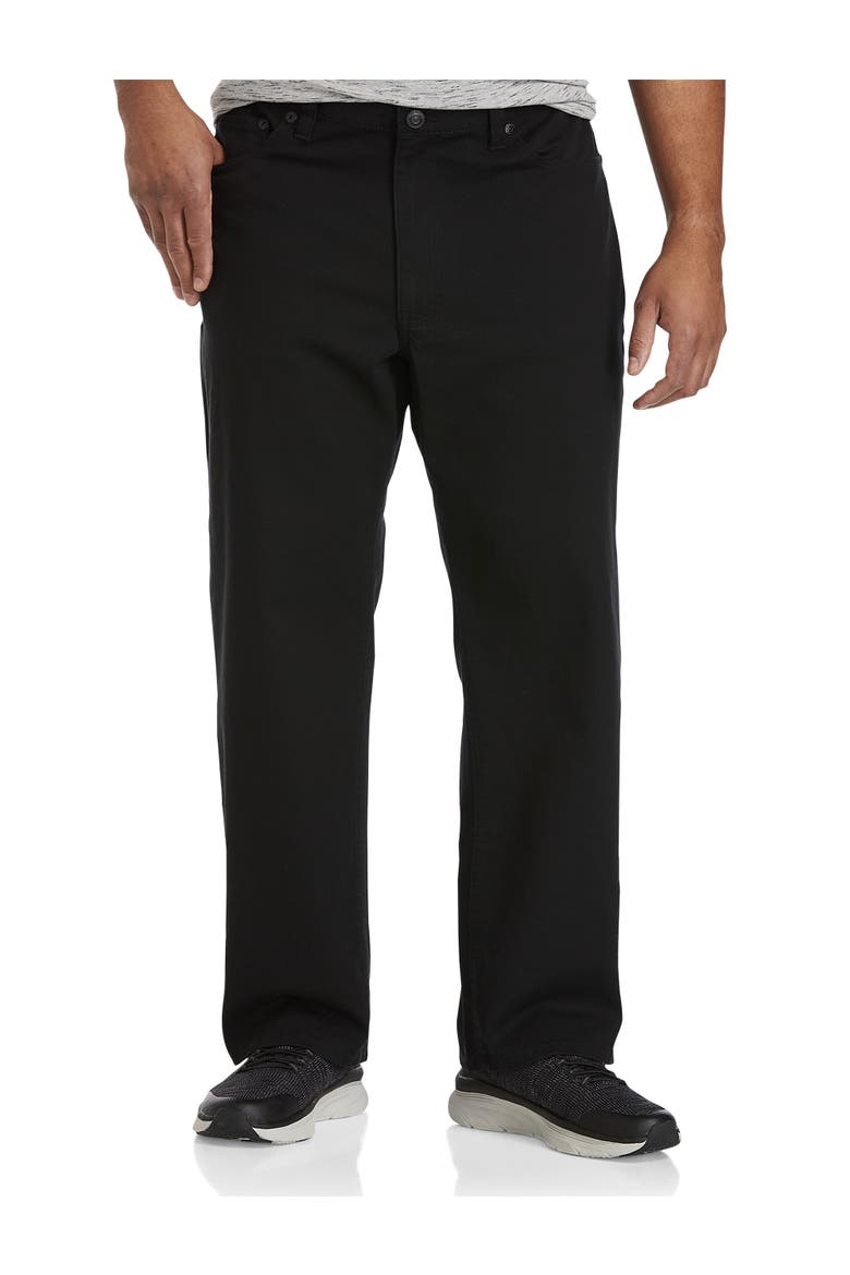 Black Relaxed-Fit Stretch Jeans, Alternate, color, BLACK ECO