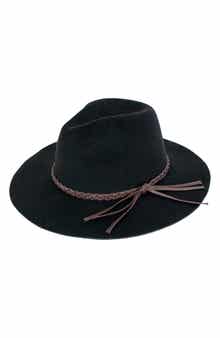 PETER GRIMM Devin Braid Band Felt Panama Hat