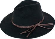 PETER GRIMM Devin Braid Band Felt Panama Hat