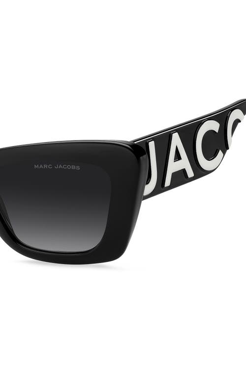 Marc Jacobs 52mm Cat Eye Sunglasses In Black