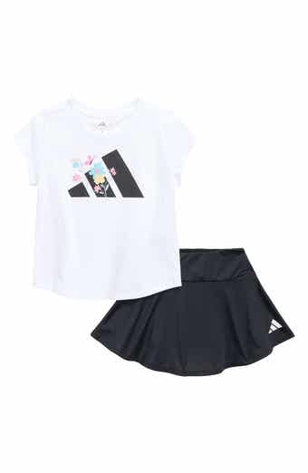 adidas Kids' Logo T-Shirt & Flounce Skirt Set
