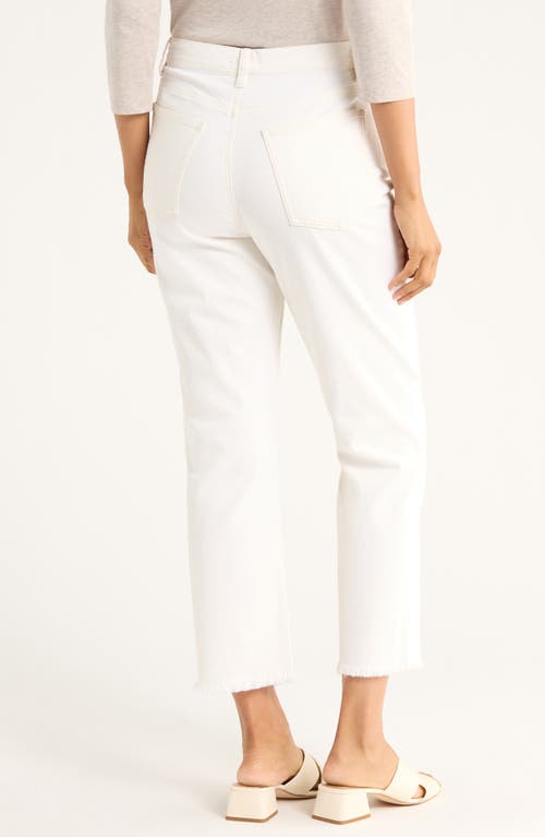 Eileen Fisher Ankle Straight Leg Jeans In White
