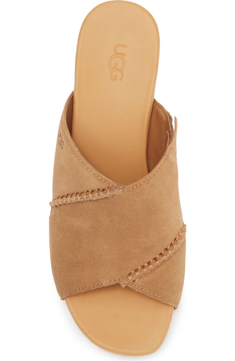 UGG<sup>®</sup> Taia Wedge Heel Sandal, Alternate, color, Chestnut
